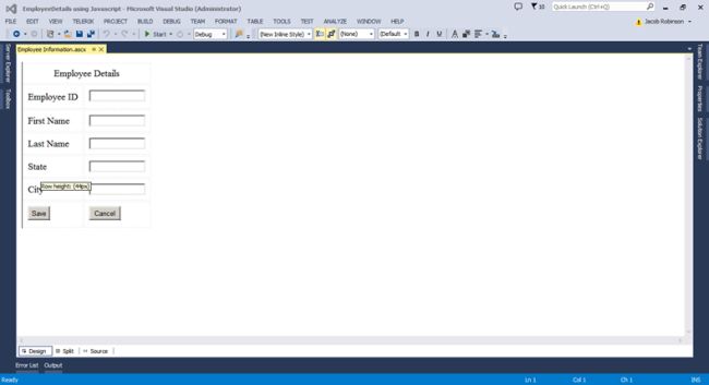 Employee details information